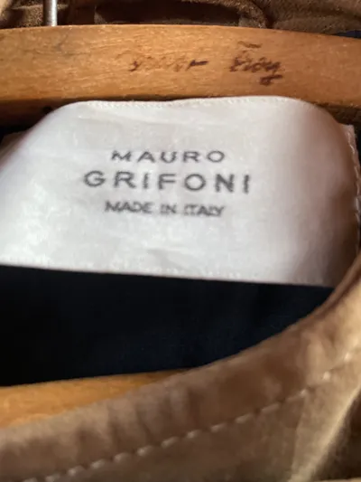 Mauro Grifoni Lederjacke Damen Braun Gr. 40 L Casual