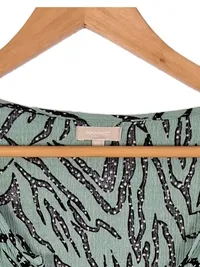 BON'A PARTE Blusenkleid Damen XXL Grün Animal-Print Viskose Tunika 3