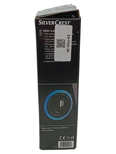 SilverCrest SLB 1.2 C2 Aktiv-Lautsprecher Set PC Boxen Beleuchtung Schwarz