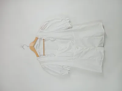 Hess Frackmann Damen Bluse Weiß Gr. 44 XXL Romantisch Rüschen Kurzarm