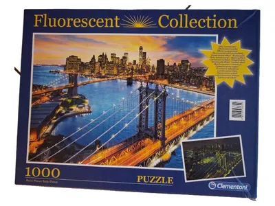 Clementoni Puzzle 1000 Teile Fluorescent Collection York Skyline Leuchtend