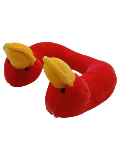 Concord Nackenkissen Kinder Reisekissen Ente Rot 45x25 cm Plüsch