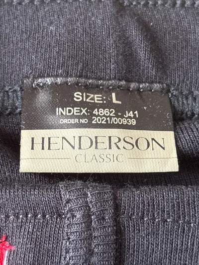 Henderson Classic Herren Lange Unterhose Thermohose Schwarz Gr. L