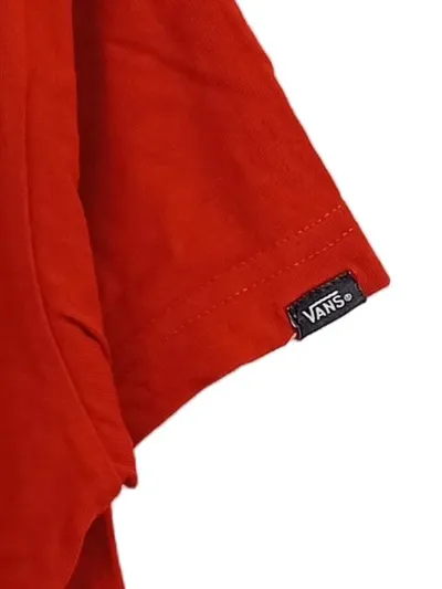 Vans Classic T-Shirt Kinder Gr. 6/116 Rot Logo-Print Streetwear