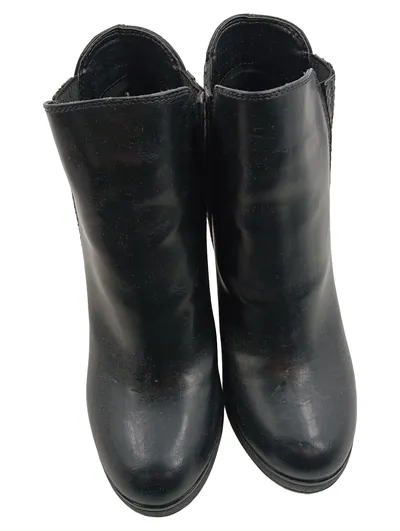 Obsel Damen Stiefeletten Schwarz Gr. 39 Absatz 11 cm Elegant