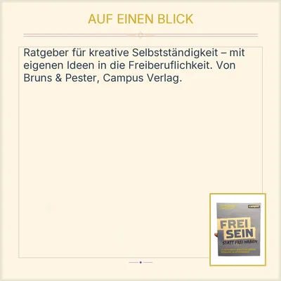 Frei sein statt frei haben Catharina Bruns Sophie Pester Campus Verlag