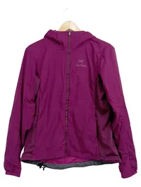 Arc'teryx Damen Windjacke Outdoorjacke Gr. 40 L Lila Kapuze 1