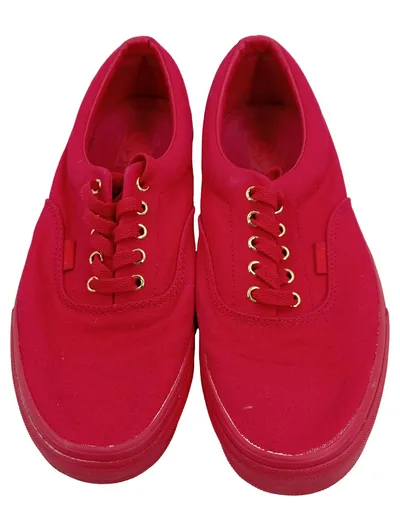 Vans Authentic Sneaker Low Herren Pink Canvas Schnürschuhe Gr. 45 Retro