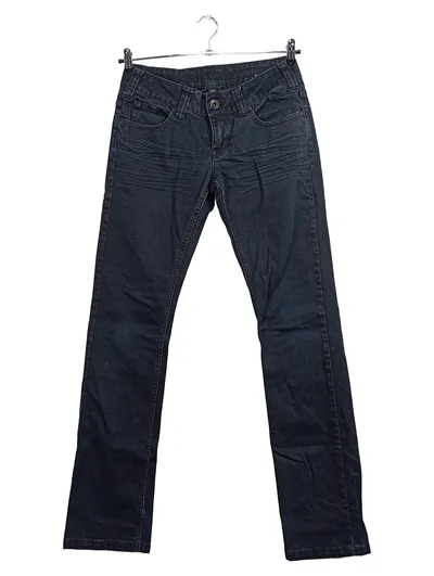 Blind Date Damen Jeans Straight Leg W29/L34 Dunkelblau Stretch