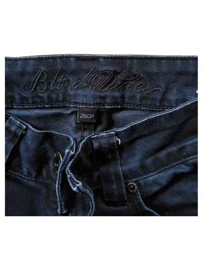 Blind Date Damen Jeans Straight Leg W29/L34 Dunkelblau Stretch