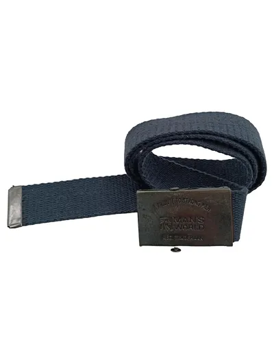 Man's World Herren Stoff Gürtel Blau Casual Gr. 90