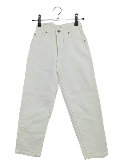 WEIPPER Kinder Stoffhose Weiß Gr. 128 Baumwolle Jeans Made in Italy