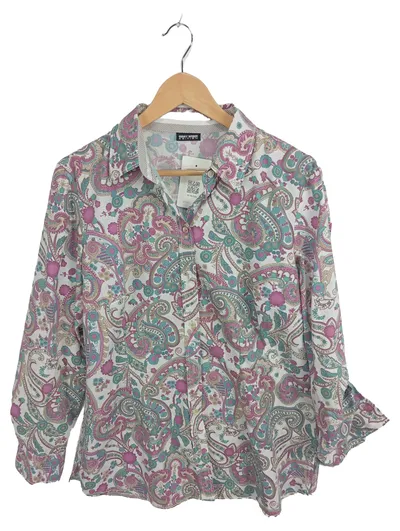 Gerry Weber Edition Damen Hemdbluse Gr. 42 Paisley Muster Langarm