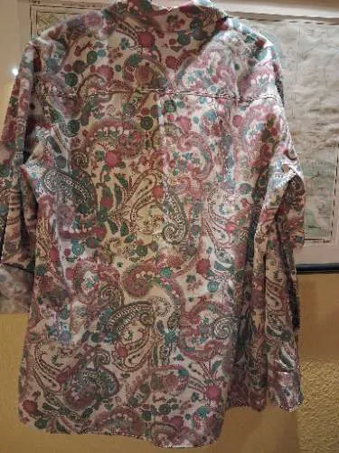 Gerry Weber Edition Damen Hemdbluse Gr. 42 Paisley Muster Langarm