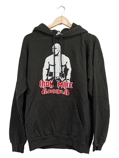 AWDis Kapuzenpullover Iron Mike Boxing Herren Gr. L Schwarz Streetwear