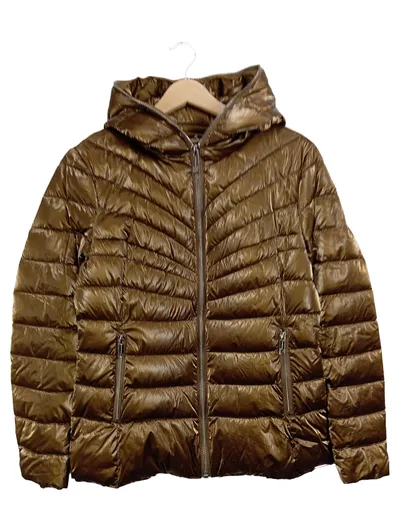 Rino & Pelle Damen Steppjacke Braun Gr. 38 M Kapuze Casual