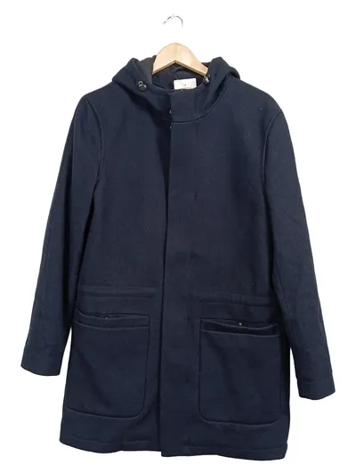COS Herren Leichte Jacke mit Kapuze Blau Gr. 44 XS Wolle