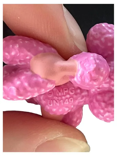 MPG Rosa Pudel Spielfigur mit Telefon & Eis UN149 Sammelfigur