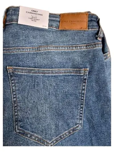 ONLY Carmakoma Jeans Wide Fit Damen Gr. 44 Blau High Waist NEU