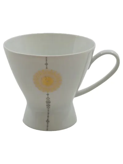 Rosenthal Tasse Porzellan Weiß Gold Blumen Dekor Germany Retro