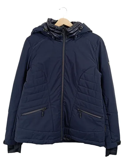 Northville Damen Steppjacke Gr. 40 L Blau Outdoor Kapuze Wasserdicht