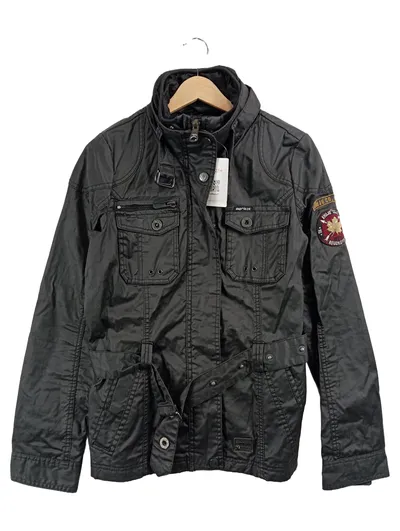 Khujo Damen Windjacke Übergangsjacke Schwarz Gr. 40 L Casual