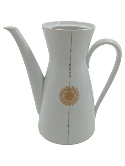 Rosenthal Kaffeekanne Form 2000 Bjørn Wiinblad Gold Dekor Porzellan 21cm
