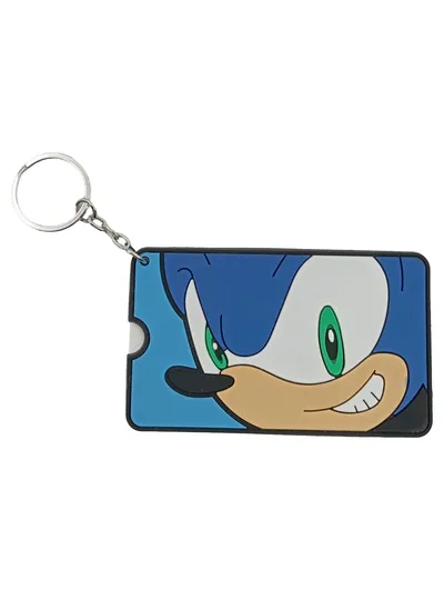 TOMY Sonic der Igel Kofferanhänger Schlüsselanhänger Blau Retro SEGA