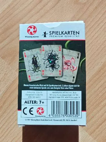 Winning Moves Cthulhu Spielkarten Premium Qualität französisches Blatt