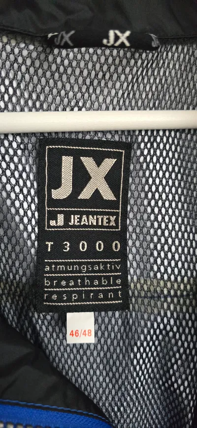 Jeantex JX T3000 Herren Outdoorjacke Gr. 46/48 Blau Schwarz atmungsaktiv