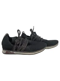 Marco Tozzi Damen Sneaker low Schwarz Gr. 37 Glitzer Strass Textil 1