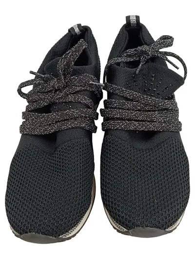 Marco Tozzi Damen Sneaker low Schwarz Gr. 37 Glitzer Strass Textil