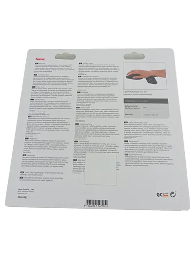 Hama Handgelenkauflage Bow Handgelenk Bandage Schwarz 19.2 x 11.2 x 2.2