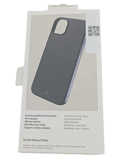 Black Rock Handy Schutzhülle für iPhone 15 Plus Silikon Case Schwarz