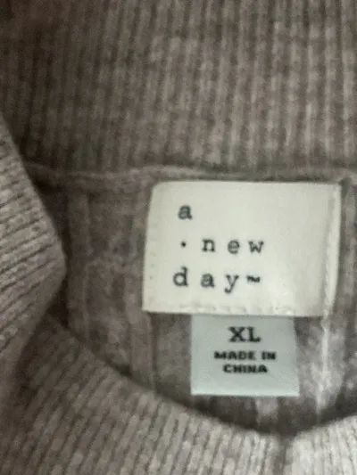 A New Day Damen Pullunder Stehkragen Zopfstrick Ärmellos Beige XL