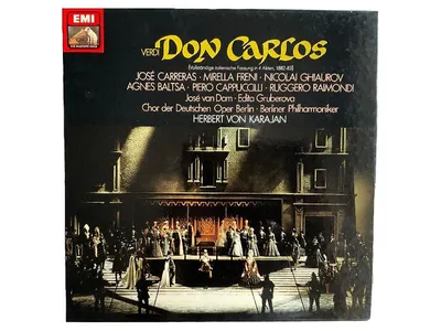 Verdi Don Carlos Vinyl LP EMI Karajan Berliner Philharmoniker Oper