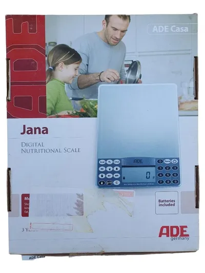 ADE KE 723 Jana Digitale Küchenwaage Nährwertwaage Silber 5kg