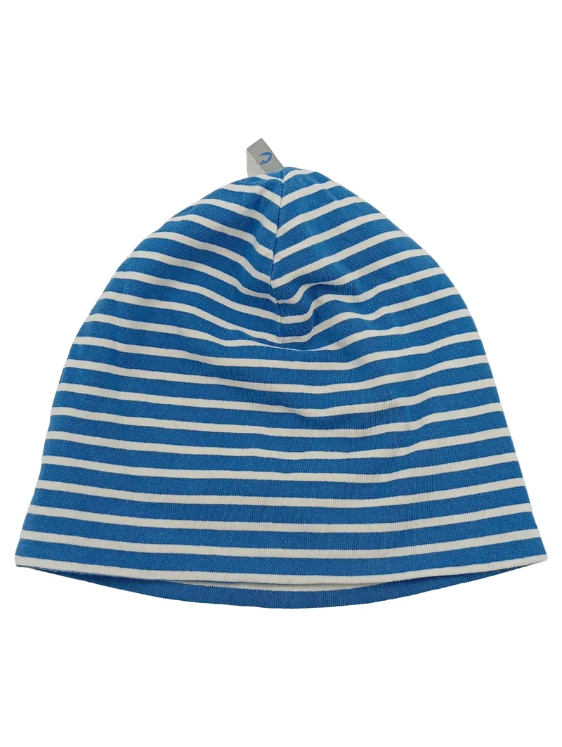 Finkid Kinder Mütze Beanie gestreift Blau Maritim Baumwolle 1