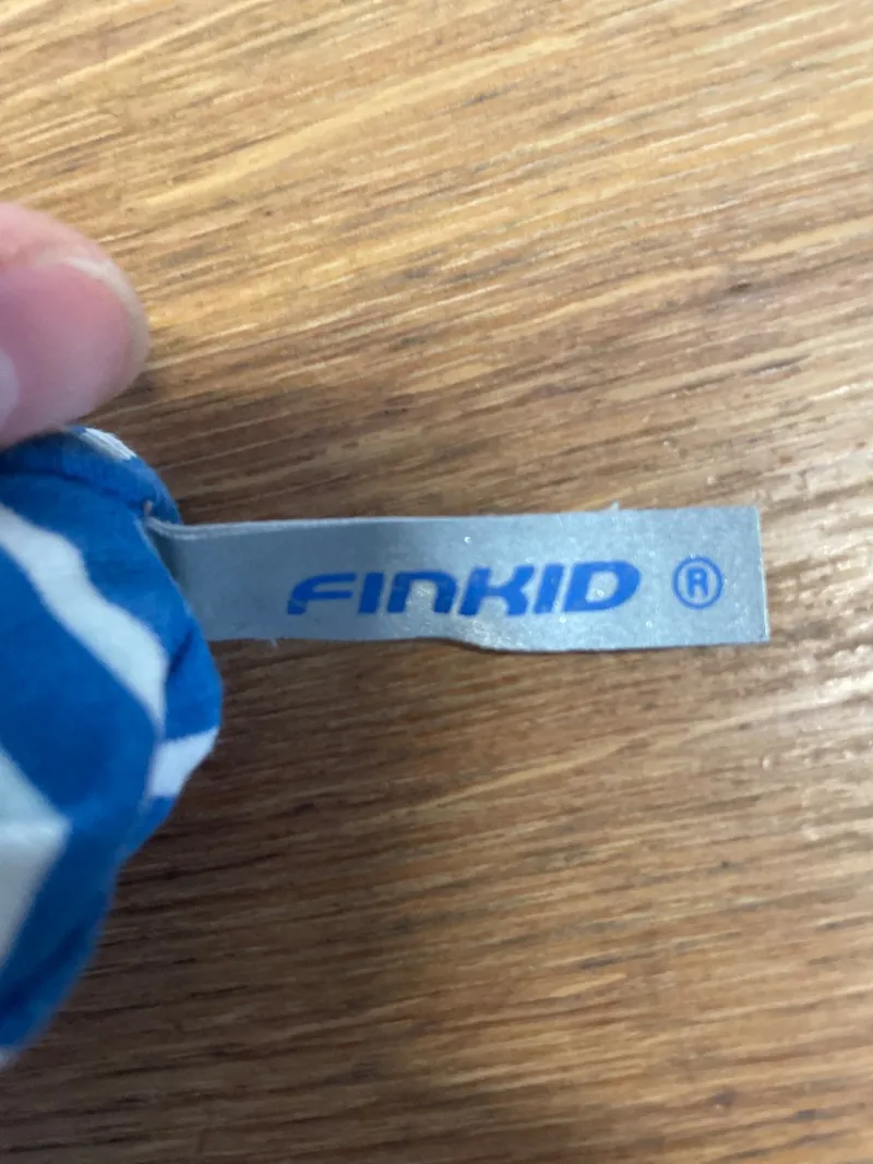Finkid Kinder Mütze Beanie gestreift Blau Maritim Baumwolle 3