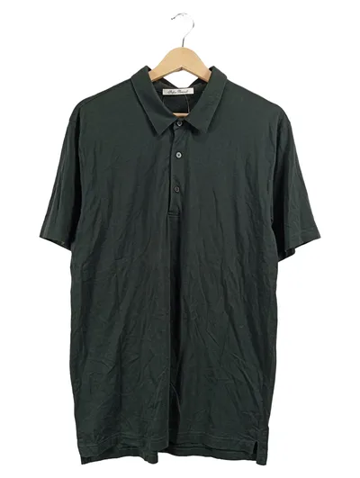 Stefan Brandt Herren Poloshirt Gr. 2XL Grün Kurzarm Bio-Baumwolle