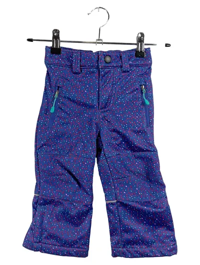 Crane Skihose Kinder Gr. 74-80 Blau Gemustert Winterhose Schneehose