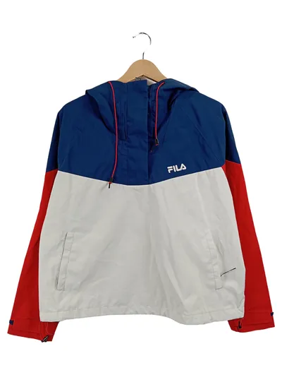 FILA Herren Windjacke Anorak Windbreaker Kapuze Mehrfarbig Gr. M