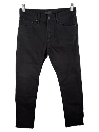 UNIQLO Jeans Slim Fit Herren Schwarz 30, 32 Stretch Denim Basic
