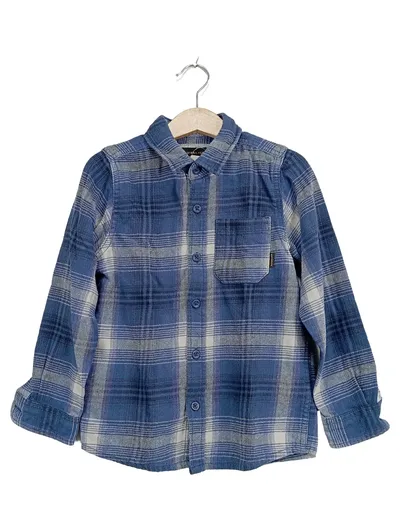 Quiksilver Kinder Freizeithemd Gr. 122, 128 Blau Kariert Casual