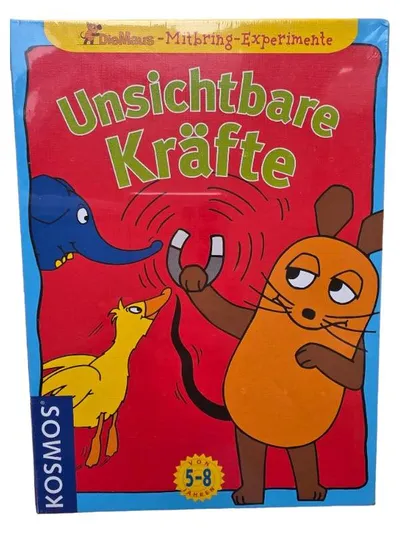 KOSMOS Die Maus Experimentierkasten Unsichtbare Kräfte 5-8 Jahre NEU