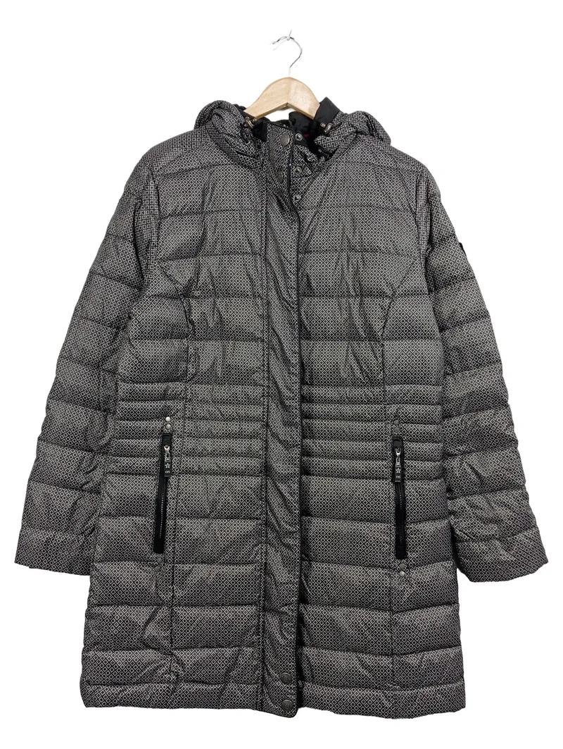 Canyon Steppjacke Damen Grau Gr. 42 XL Gesteppt Kapuze Outdoor 1