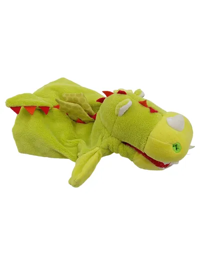 HABA Handpuppe Drache grün Plüsch Kaspertheater Kinder Spielzeug