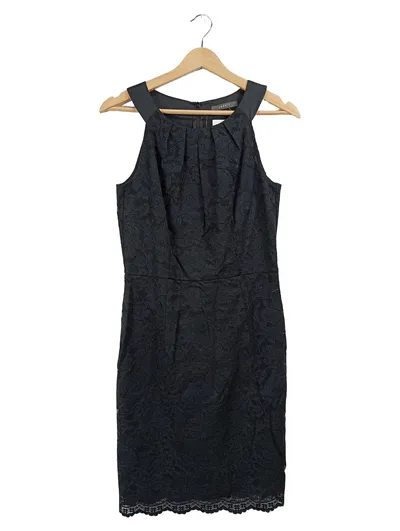 Esprit Spitzenkleid Damen Gr. 36 Schwarz Neckholder Elegant
