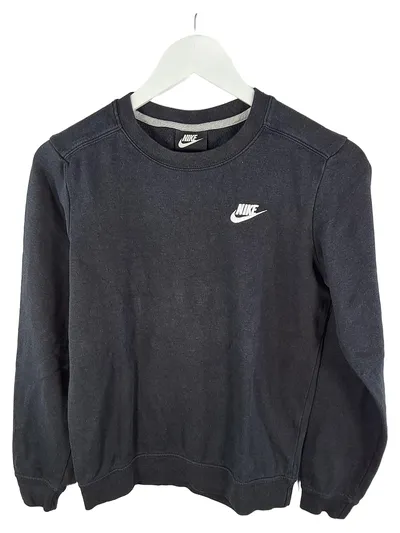 Nike Damen Sweatshirt Pullover Grau Logo Sportlich Gr. XS