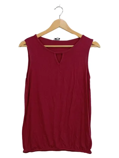 ABOUT YOU Basics Damen Top Shirt Gr. 34 XS Rot Ärmellos Viskose